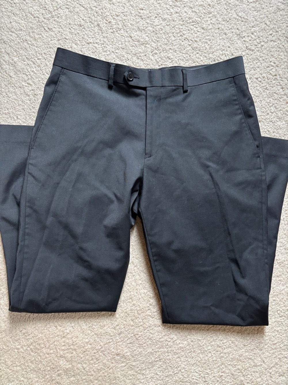 Mens Black Bar III Slim Fit Dress Pants 33W 30L